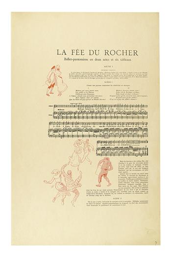 CHÉRET, JULES. Silvestre, Armand; and Francis Thomé. La Fée du Rocher: Ballet-Pantomime en deux actes et six tableaux.